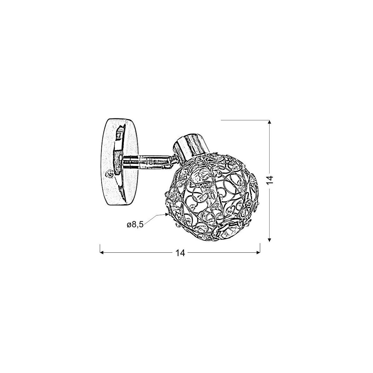 Candellux COLLAR 91-13637 1xG9