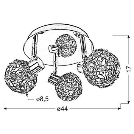 Candellux COLLAR 98-13750 3xG9