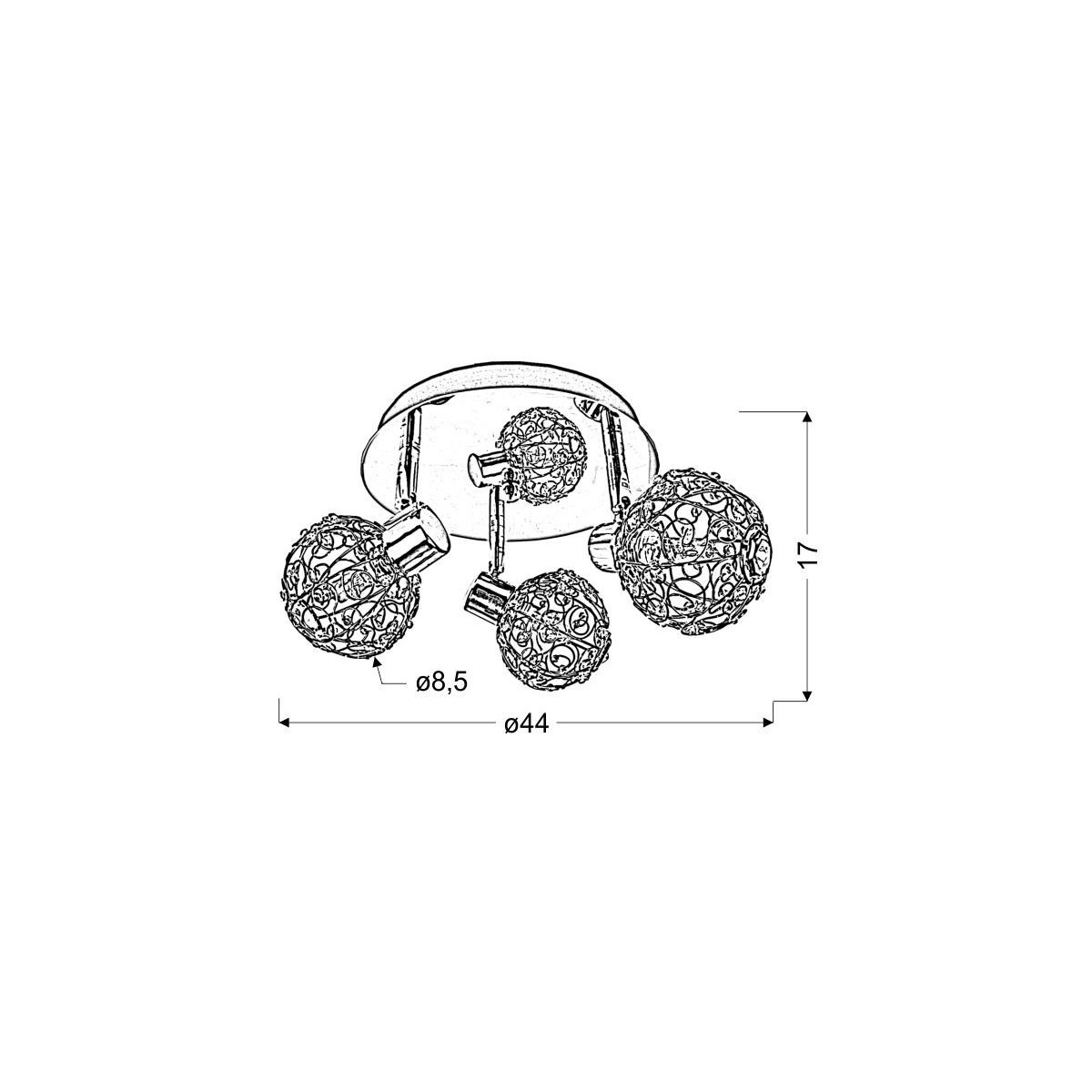 Candellux COLLAR 98-13750 3xG9