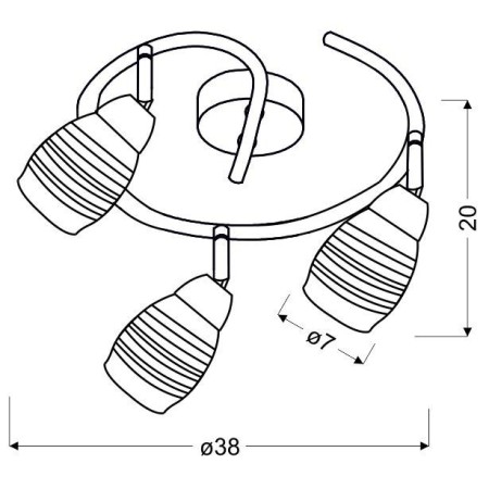 Candellux JUBILAT 98-55705 3xE14