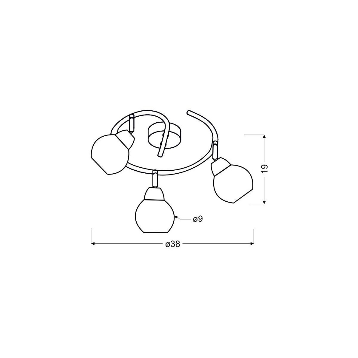 Candellux FORT 98-62833 3xE14