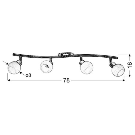 Candellux ALABASTER 94-07162 4xG9