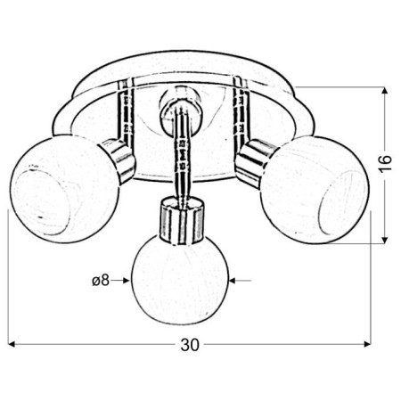 Candellux ALABASTER 98-07025 3xG9