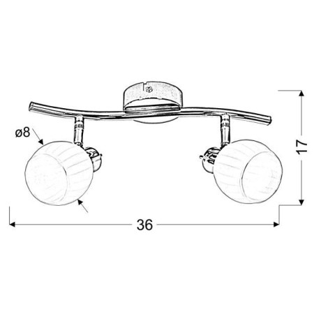 Candellux BARS 92-06752 2xG9