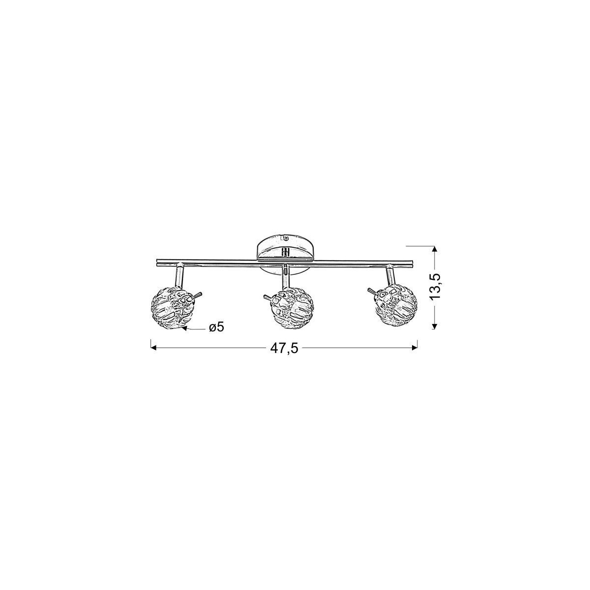 Candellux BOMBOLA 93-70302 3xG9