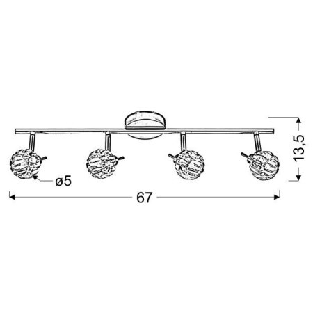 Candellux BOMBOLA 94-70319 4xG9