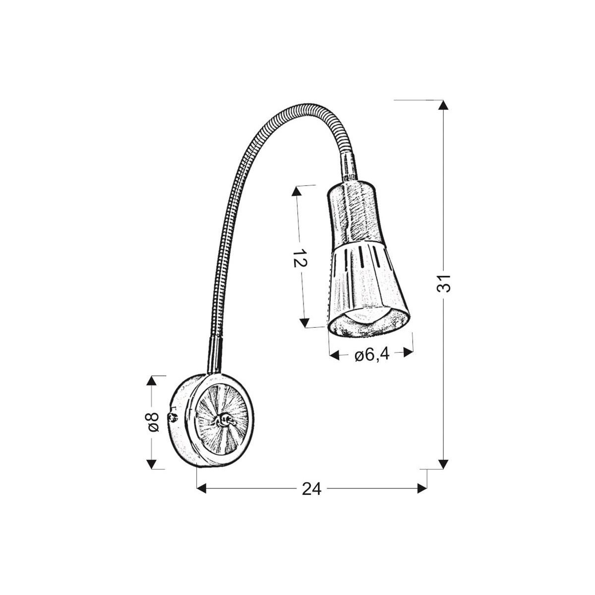 Candellux ARENA 91-94776 1xE14