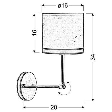 Candellux TIDA 21-31115 1xE14