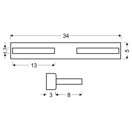 Candellux HANA 20-37398 1xLED - 6W LED - 6000K