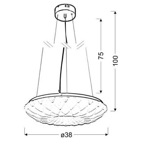 Candellux NIL 31-69733 1xLED - 1400 lm - 3000K