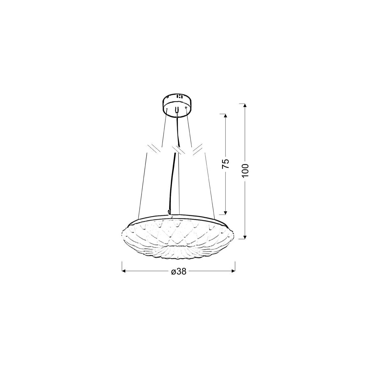 Candellux NIL 31-69733 1xLED - 1400 lm - 3000K