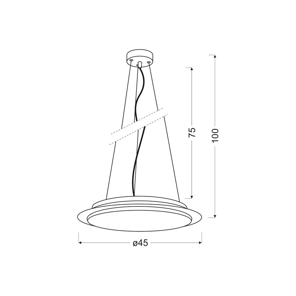 Candellux DANUA 31-69740 1xLED - 1400 lm - 3000K
