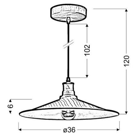 Candellux BARN 31-42965 1xE27
