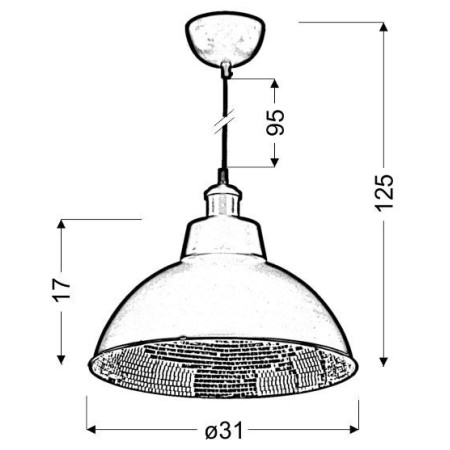 Candellux SCRIMI 31-56658 1xE27