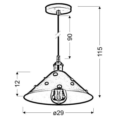 Candellux SCRIMI 31-58140 1xE27