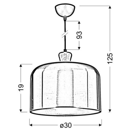 Candellux DICTORIA 31-58447 1xE27