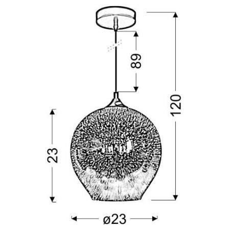 Candellux GALACTIC 31-51295 1xE27