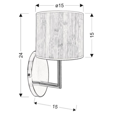 Candellux TIMBER 21-56729 1xE14
