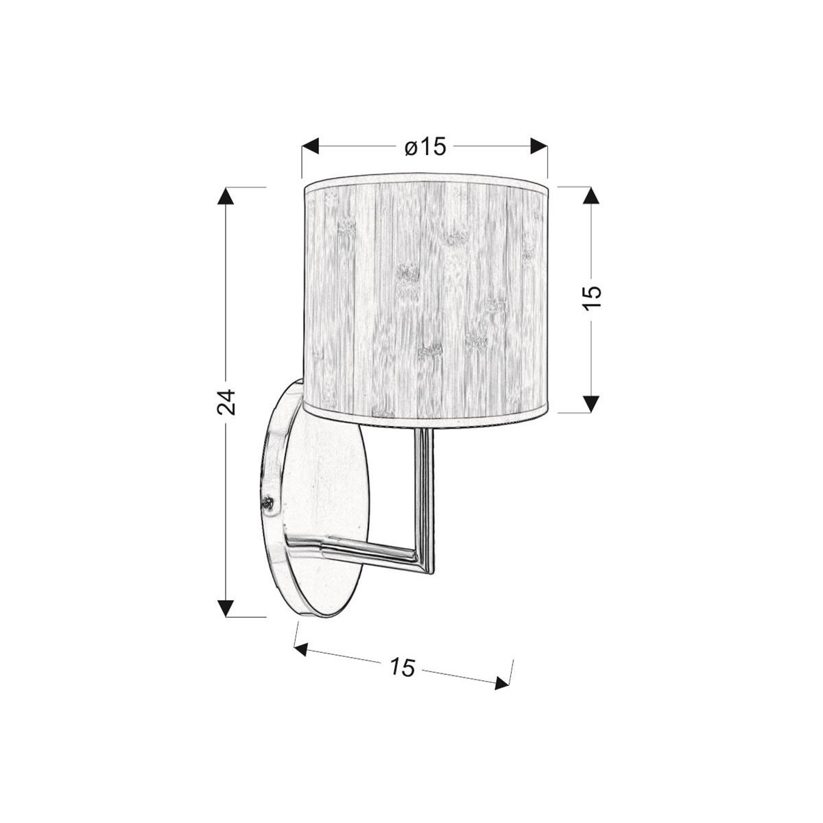 Candellux TIMBER 21-56729 1xE14