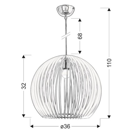 Candellux HAGA 31-50345 1xE27