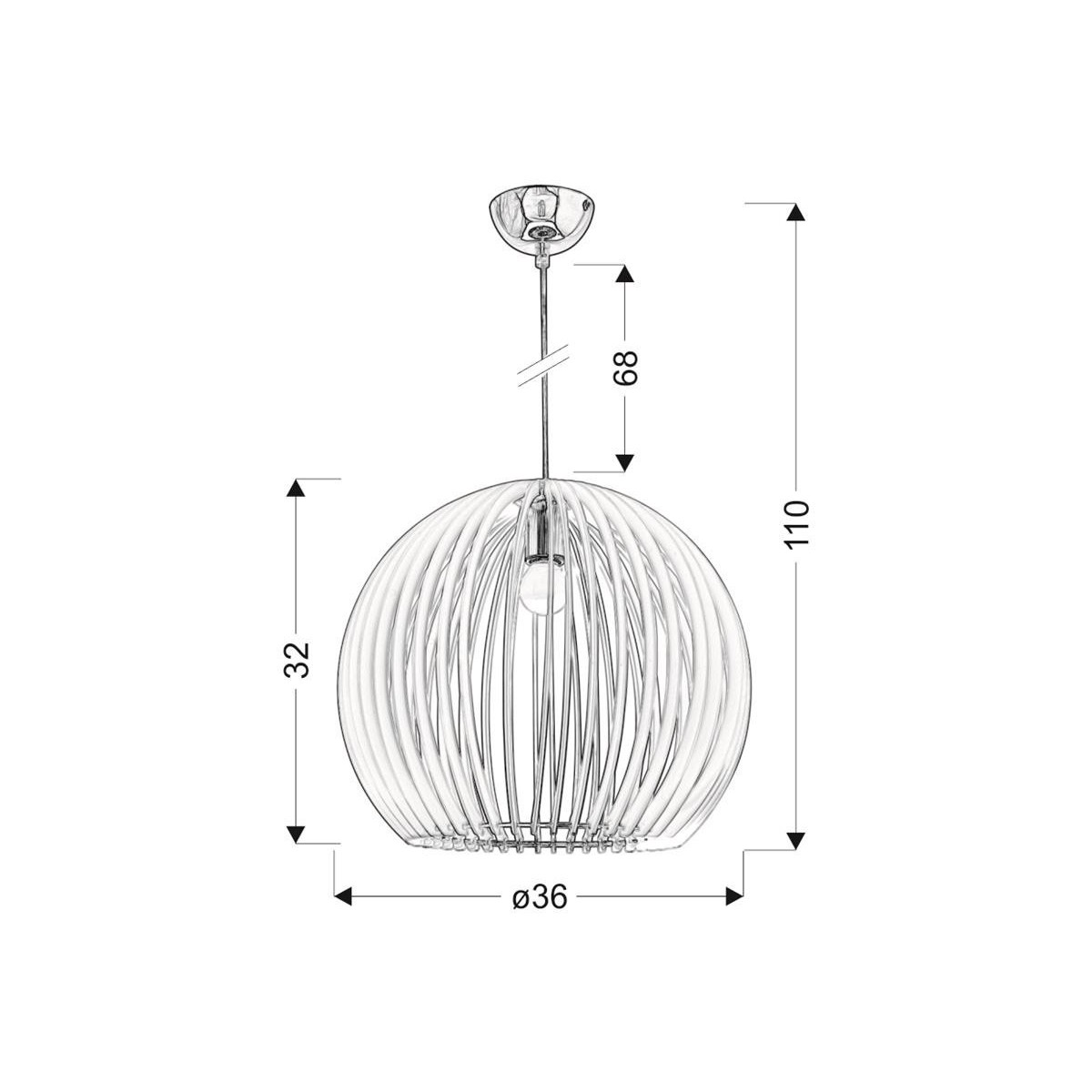 Candellux HAGA 31-50345 1xE27