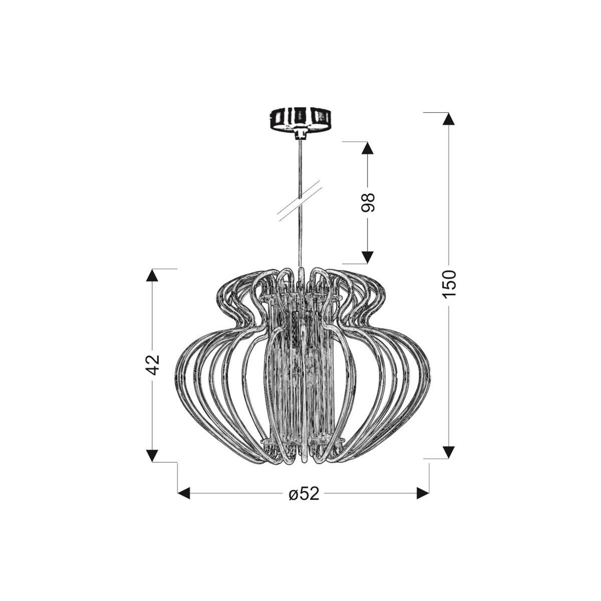 Candellux IMPERIA 31-36578 1xE27