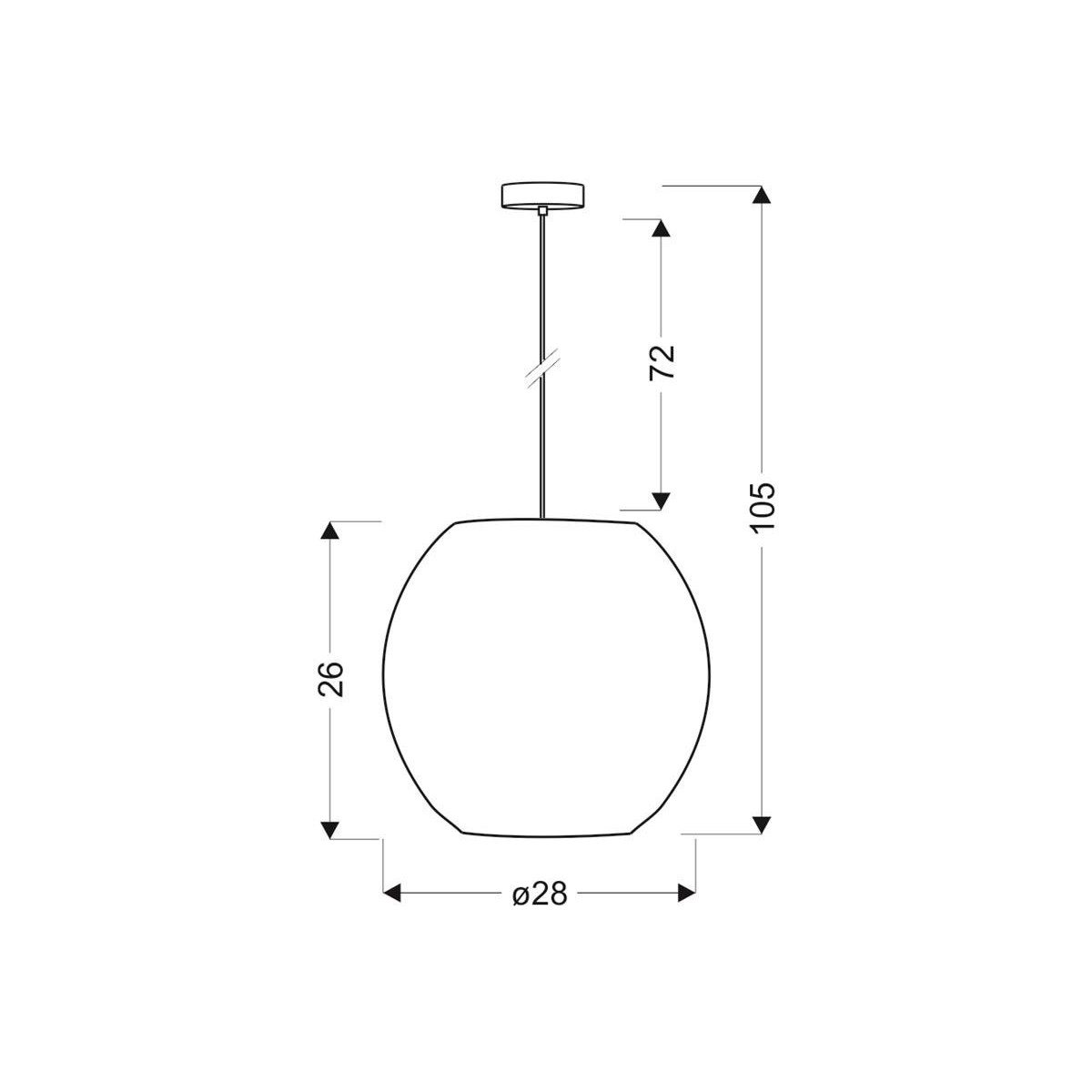Candellux RICA 31-02556 1xE27