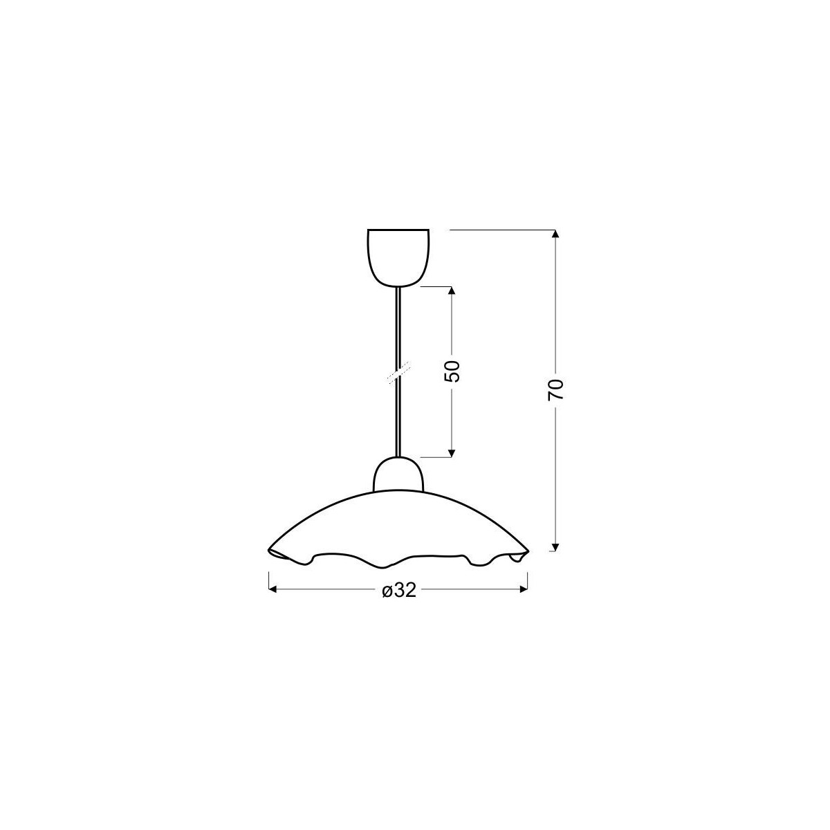 Candellux DAMA 31-63024 1xE27 - 1000 lm - 4000K
