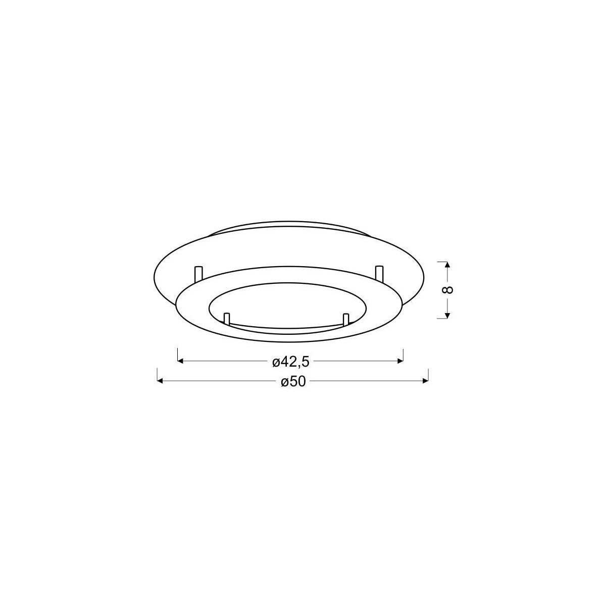 Candellux MERLE 98-66190 1xLED - 1600 lm - 24W LED - 3000K