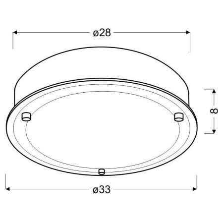 Candellux RONDA 13-30245 1xLED - 500 lm - 1X18W LED - 3000K