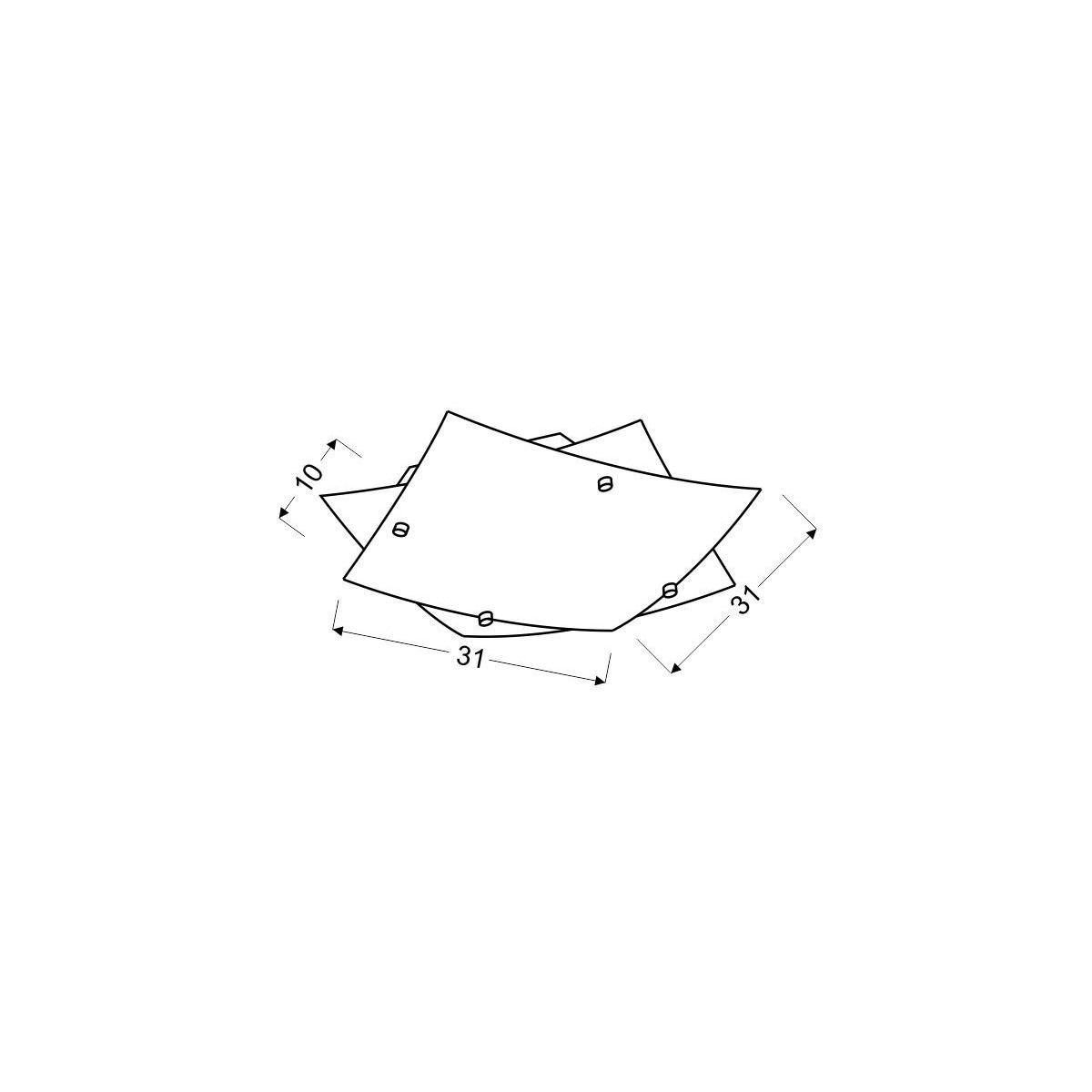 Candellux DUBLOS 10-30146 1xLED - 500 lm - 6000K