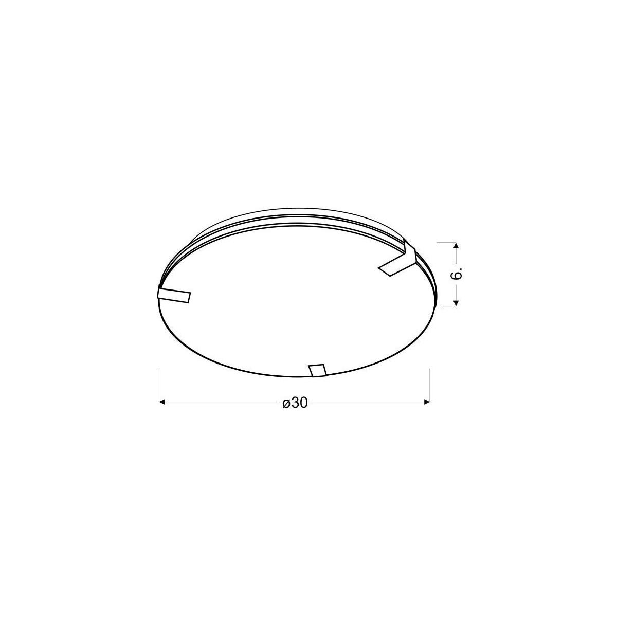 Candellux RAPSODY 10-30702 1xLED - 550 lm - 1X9W LED - 6000K