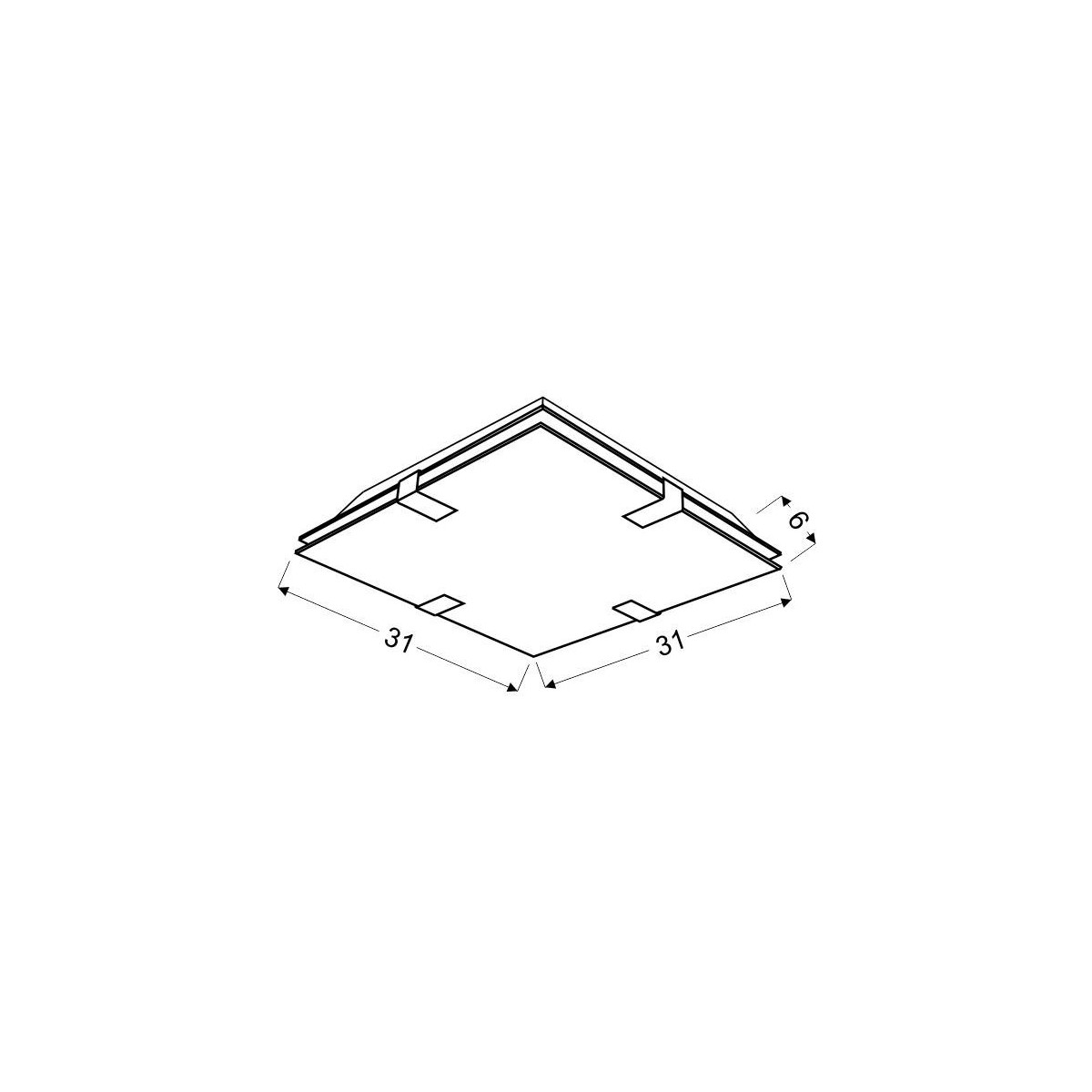 Candellux FIERA 10-30801 1xLED - 500 lm - 1X9W LED - 6000K