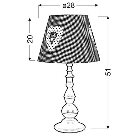 Candellux SWEET 41-64189 1xE27