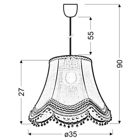 Candellux ARLEKIN 31-94523 1xE27