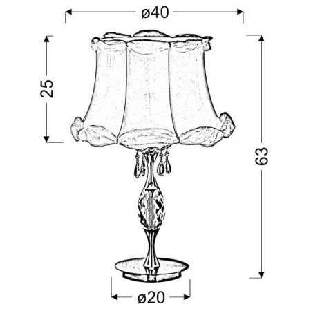 Candellux SAFONA 41-13347 1xE27