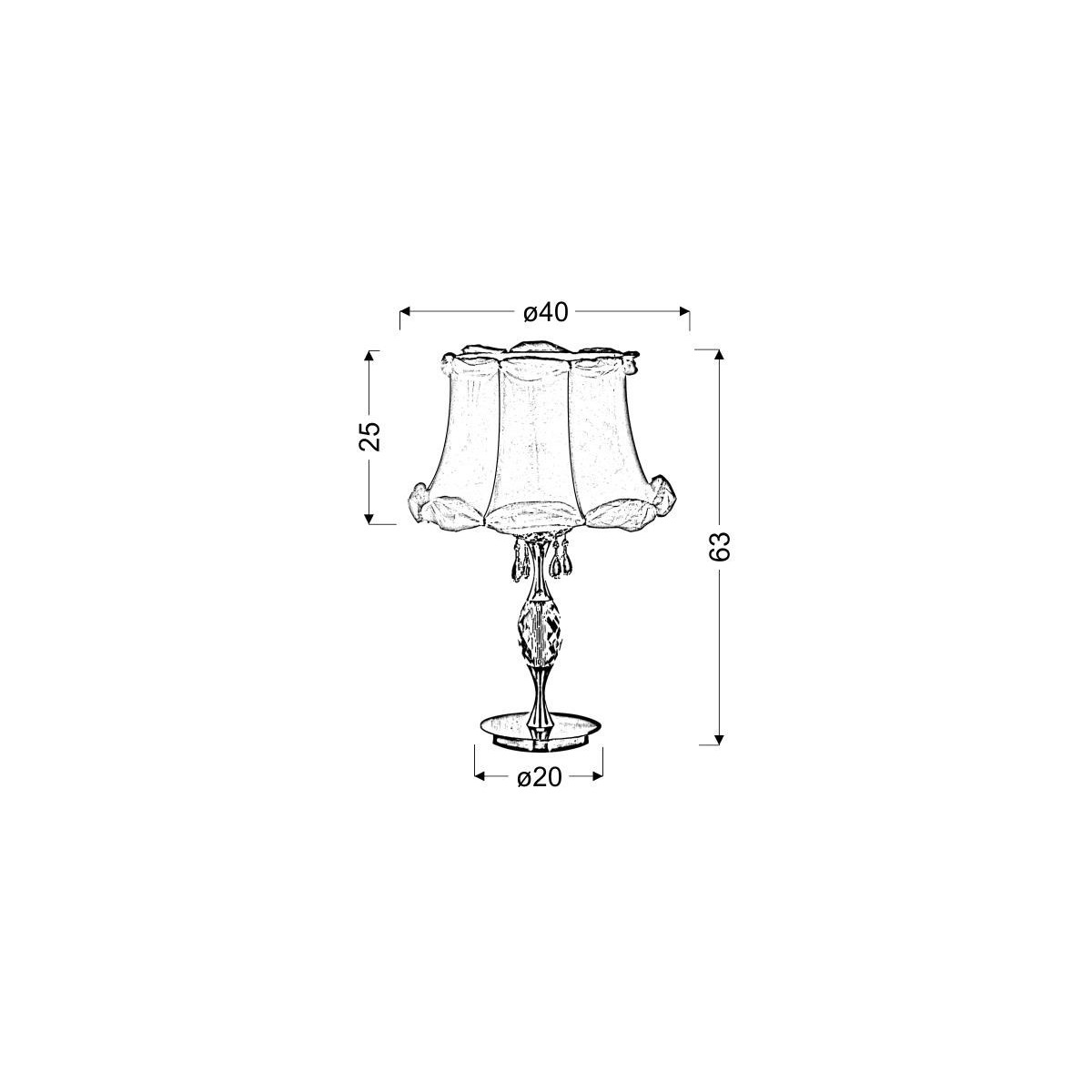 Candellux SAFONA 41-13347 1xE27