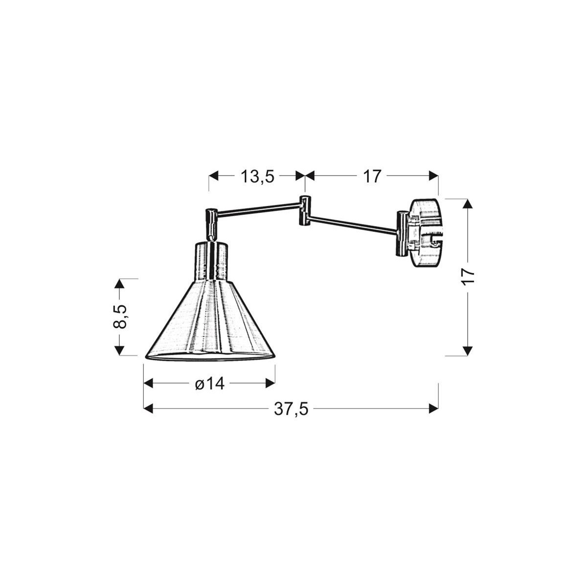 Candellux COPENHAGEN 21-41753 1xE14