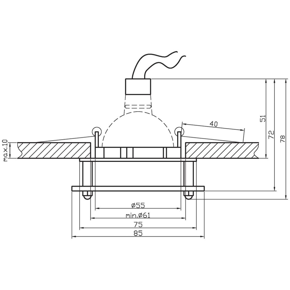 Candellux SZ-04 2219437 xMR16