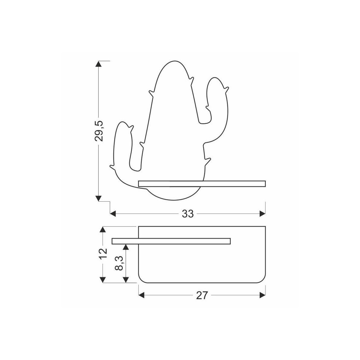 Candellux CACTUS 21-00927 1xLED - 200 lm - 4W LED - 4000K