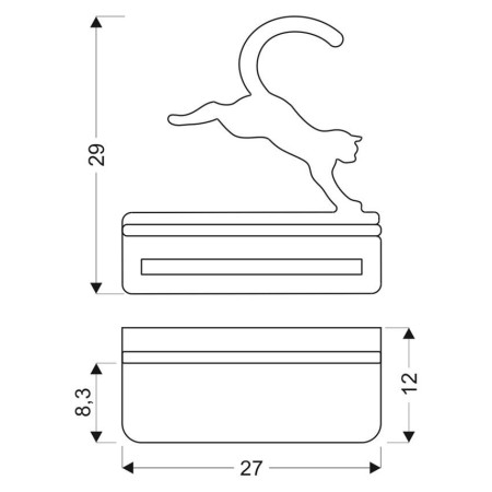 Candellux CAT 21-84439 1xLED - 250 lm - 5W LED - 4000K
