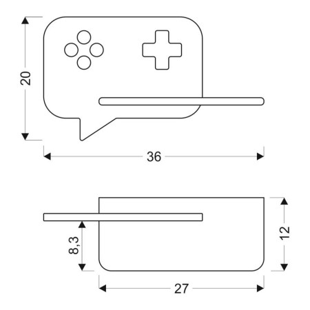 Candellux CONSOLE 21-84453 1xLED - 250 lm - 5W LED - 4000K