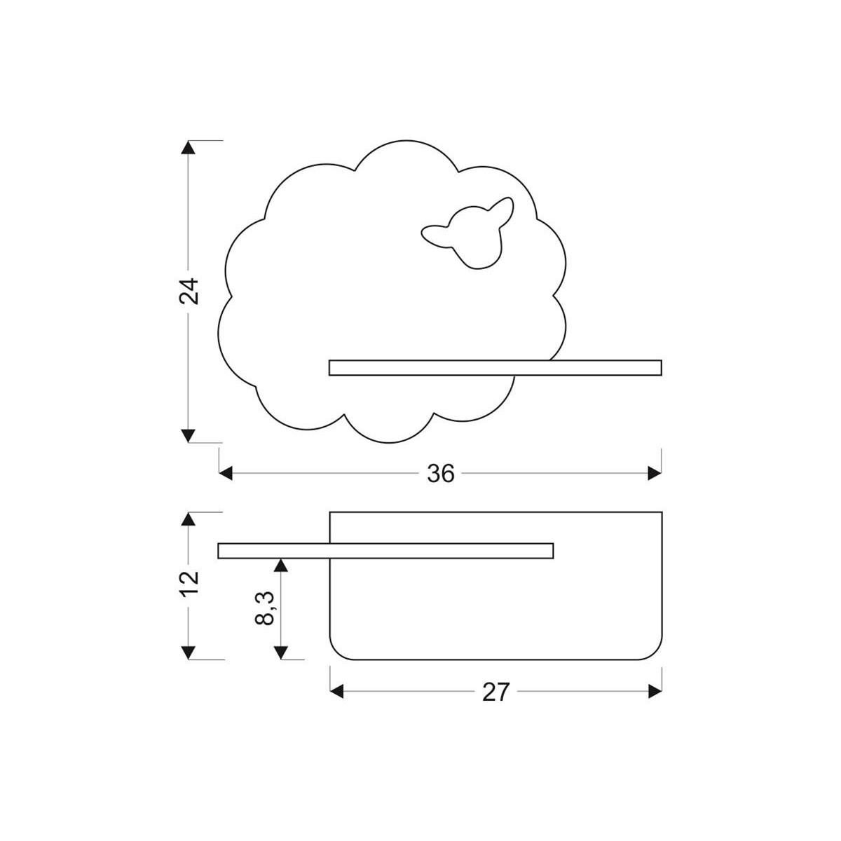 Candellux SHEEP 21-84835 x - 250 lm - 5W LED - 4000K