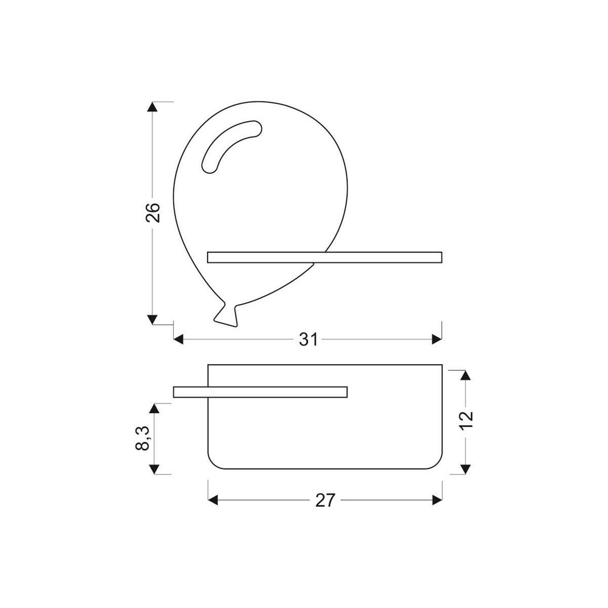 Candellux BALOON 21-84750 x - 200 lm - 4W LED - 4000K