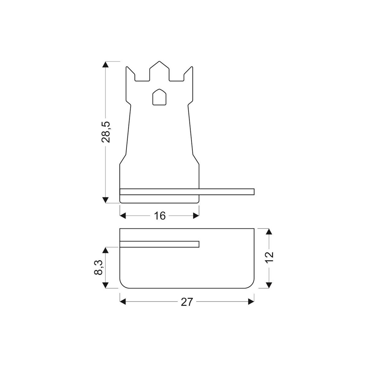 Candellux TOWER 21-84729 x - 200 lm - 4W LED - 4000K