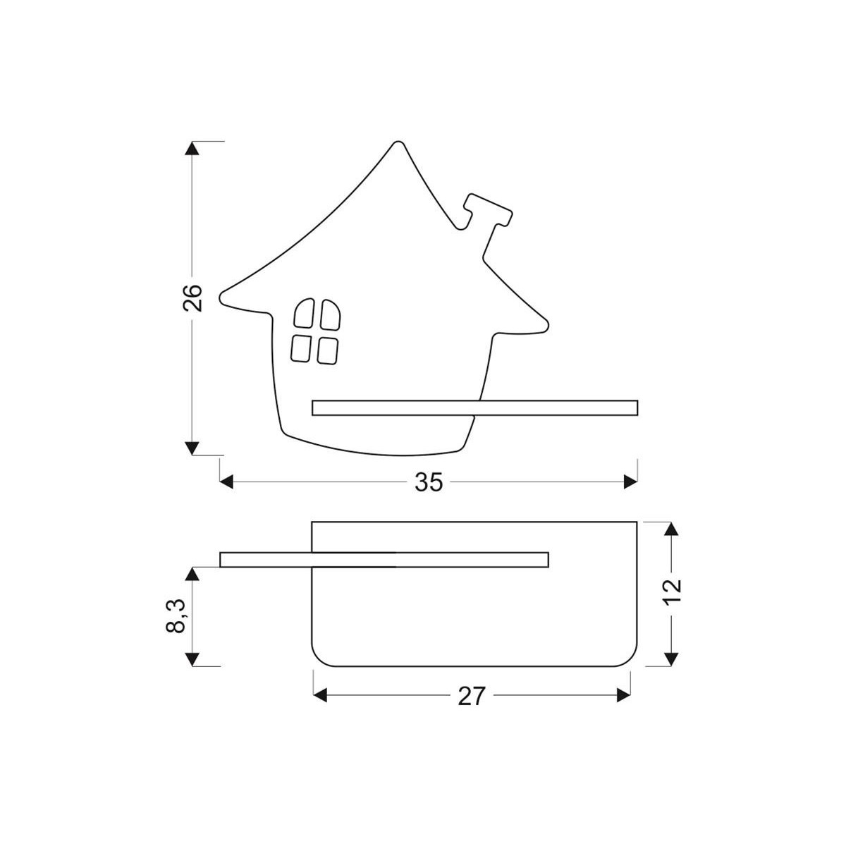 Candellux HOUSE 21-84859 x - 200 lm - 4W LED - 4000K