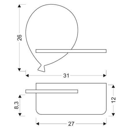 Candellux BALOON 21-85108 x - 200 lm - 4W LED - 4000K