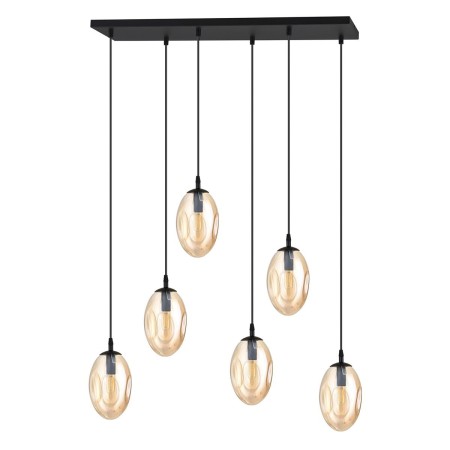 miodowa Lampa wisząca ASTRAL 6 BL miodowy polska produkcja