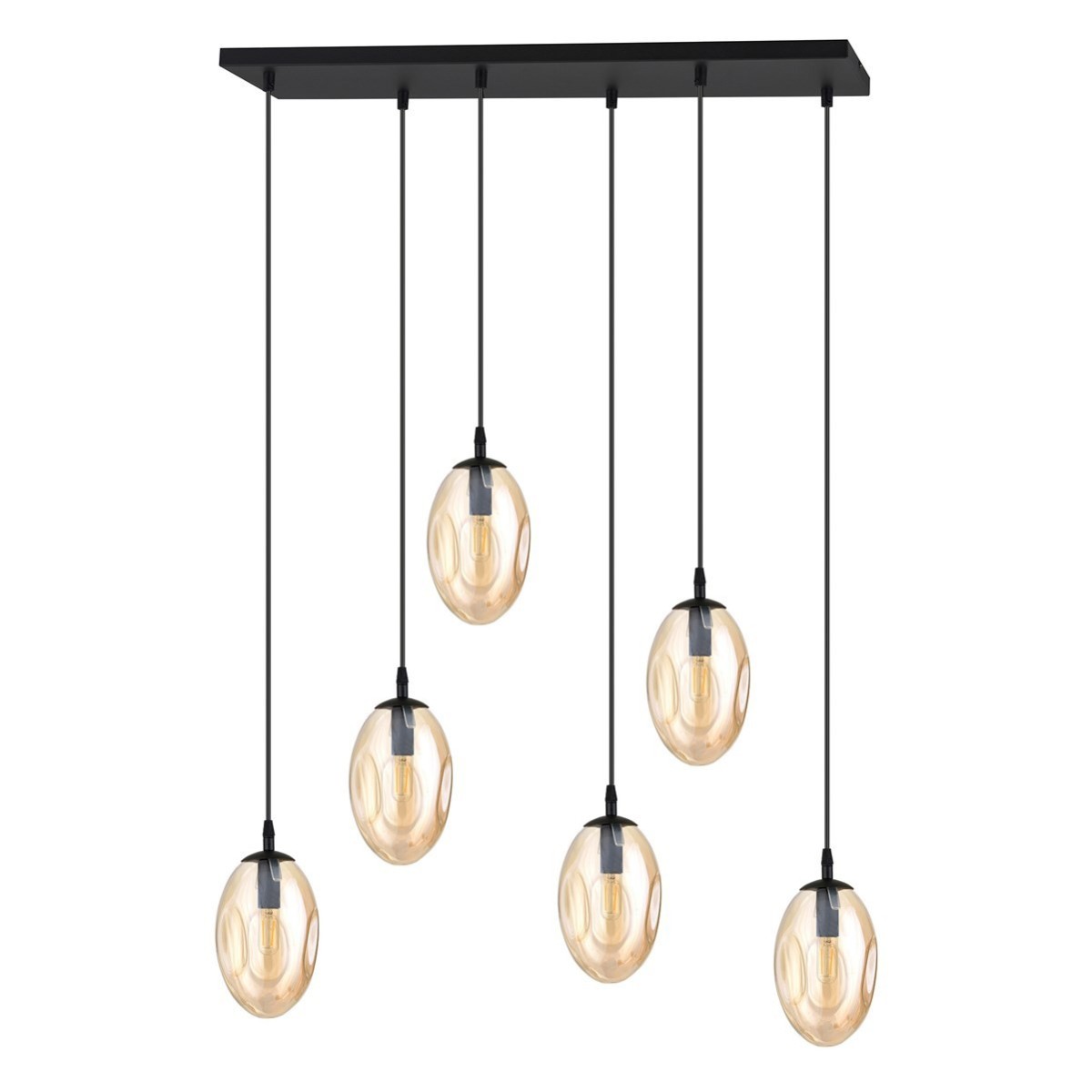 miodowa Lampa wisząca ASTRAL 6 BL miodowy polska produkcja