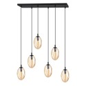 miodowa Lampa wisząca ASTRAL 6 BL miodowy polska produkcja